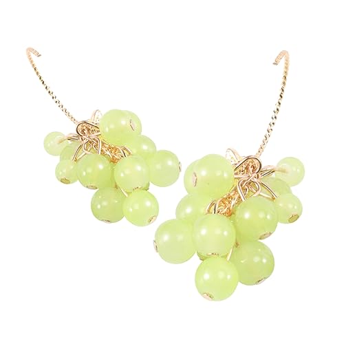 ROMISBABA Grüne Trauben Ohrhaken Damen Ohrringe Fruchtförmige Ohranhänger Leicht Tragbar Modisch Zufälliger Stil Schmuck für Frauen von ROMISBABA