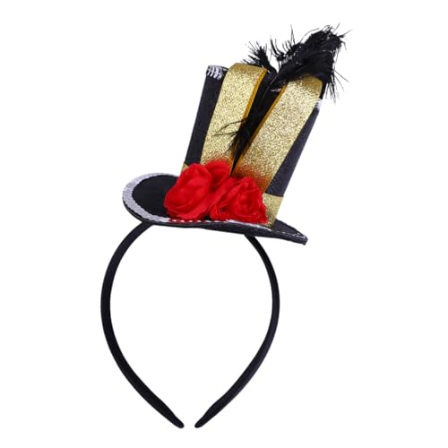 ROMISBABA Haarband Halloween Mini Hut Stirnband Soldaten Kopfschmuck Haarschmuck Performance Fascinator ROMISBABA Haarband Halloween Mini Hut Stirnband Soldaten Kopfschmuck Haarschmuck Performance Fascinator von ROMISBABA