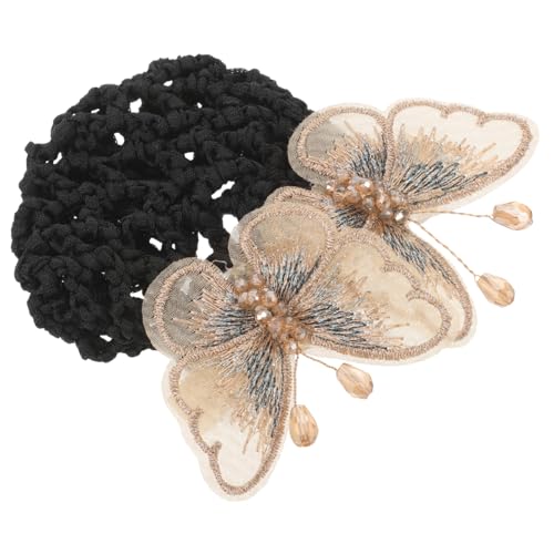 ROMISBABA Haarknoten-abdeckung Damen-haarnetz Mit Schmetterlingsclip Bequem Und Zum Tragen ROMISBABA Haarknoten-abdeckung Damen-haarnetz Mit Schmetterlingsclip Bequem Und Zum Tragen von ROMISBABA