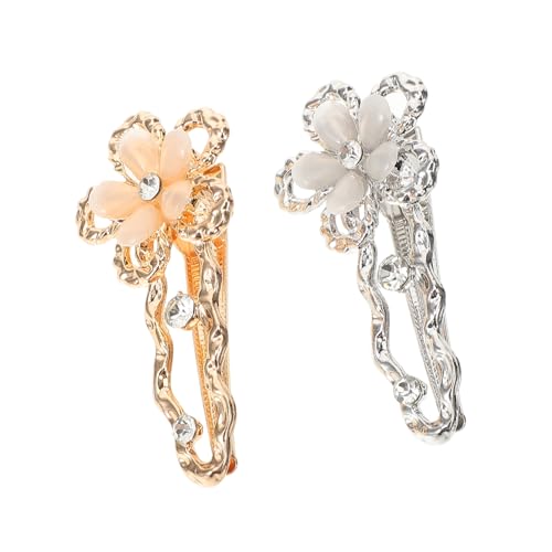 ROMISBABA 2stücke Metall Blumen Haarklammern Für Damen Haarspangen Für Hochzeiten Oder Alltag Für Haartypen von ROMISBABA