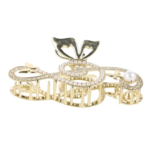 ROMISBABA Haarspangen Mit Musiknoten Künstliche Perlen Dekorative Haarklammern Für Frauen Geeignet Für Langes Und Kurzes Haar Glattes Und Lockiges Haar Einfache Befestigung Am Hinterkopf von ROMISBABA