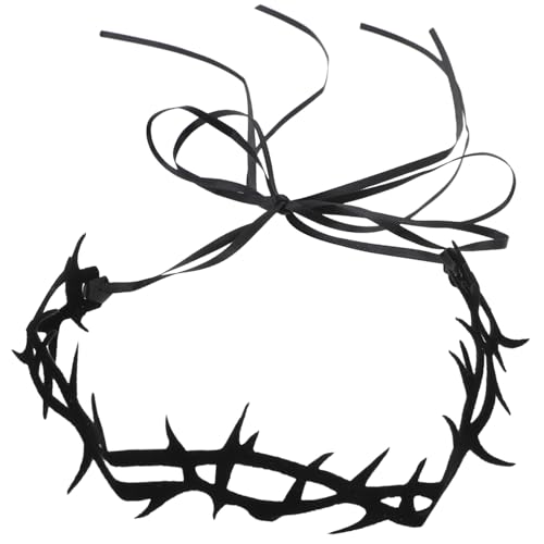 ROMISBABA Halloween Choker Halskette aus Filz Gotischer Schmuck für Frauen Stabiles Wiederverwendbares Cosplay Accessoire für Hexen Kostüme und Vampir Partys von ROMISBABA
