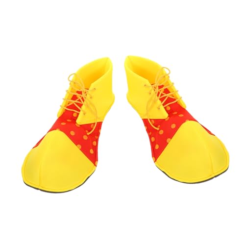 ROMISBABA Halloween Clown Schuhe Groß Clown Kostüm Schuhe Gelb Rot Cosplay Party Karneval Bühnenperformance Requisiten Robust Wiederverwendbar ROMISBABA Halloween Clown Schuhe Groß Clown Kostüm Schuhe Gelb Rot Cosplay Party Karneval Bühnenperformance Requisiten Robust Wiederverwendbar von ROMISBABA