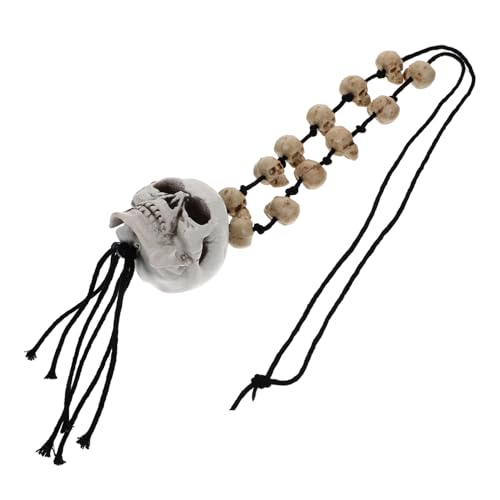 ROMISBABA Halloween Halskette Resin Schädel Anhänger Langlebiger Schmuck mit Gruseliger Skelett Deko für Party Cosplay Zubehör ROMISBABA Halloween Halskette Resin Schädel Anhänger Langlebiger Schmuck mit Gruseliger Skelett Deko für Party Cosplay Zubehör von ROMISBABA