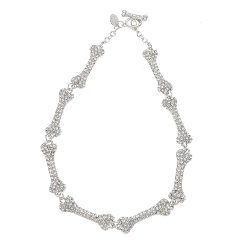 ROMISBABA Halloween Knochenkette Damen Strasssteine Clavicle Chain Eleganter Schmuck von ROMISBABA