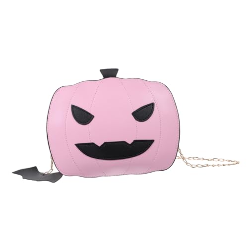 ROMISBABA Halloween Schultertasche Damen PU Kürbisform Tragbare Crossbody Tasche Süßigkeit Aufbewahrungstasche von ROMISBABA
