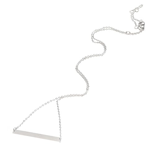ROMISBABA Halskette Damen Simple Clavicle Chain Eleganter Schmuck Robuste Silberfarbene Damenkette Für Alltag und von ROMISBABA