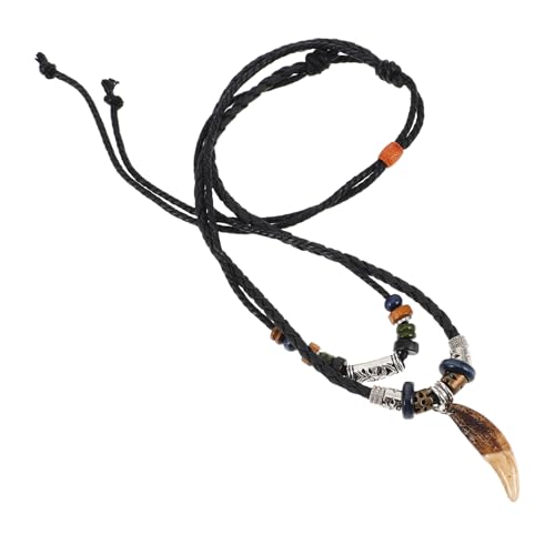 ROMISBABA Einzigartige Hai- Für Männer Geflochtenes - Im Ethno-stil Mit Zahn- Für Ein Statement von ROMISBABA