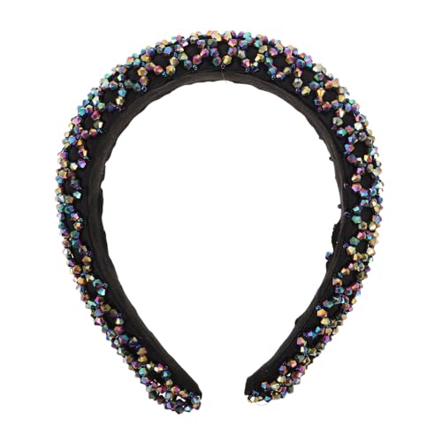 ROMISBABA Handgefertigtes Breites Perlen-haarband für Damen Funkelndes Boho-accessoire mit Strasssteinen Vintage Haarband Leichtes Farbenfrohes Stirnband für Partys Festivals und Alltag ROMISBABA Handgefertigtes Breites Perlen-haarband für Damen Funkelndes Boho-accessoire mit Strasssteinen Vintage Haarband Leichtes Farbenfrohes Stirnband für Partys Festivals und Alltag von ROMISBABA