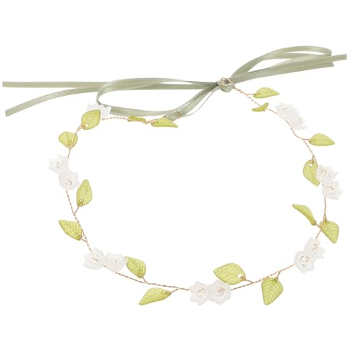 ROMISBABA Handgefertigtes Hochzeits Haarband mit Glockenblumen Boho Stirnband für Braut und Brautjungfern Eleganter Haarschmuck für Hochzeit und Festliche Anlässe von ROMISBABA