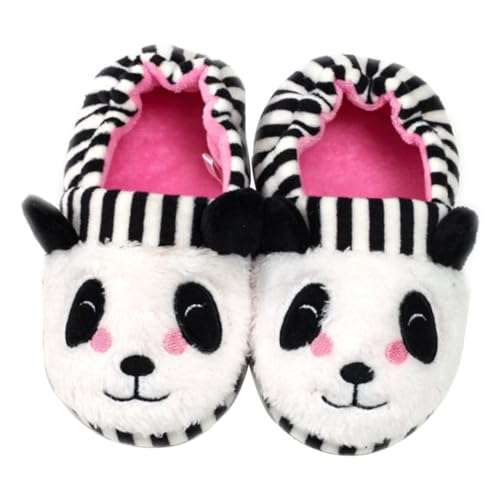 ROMISBABA Hausschuhe Panda Form Rutschfest Warm Gefüttert Kuschelig Baumwolle Slippers Für Jungen Mädchen Indoor Komfortabel Zuhause von ROMISBABA