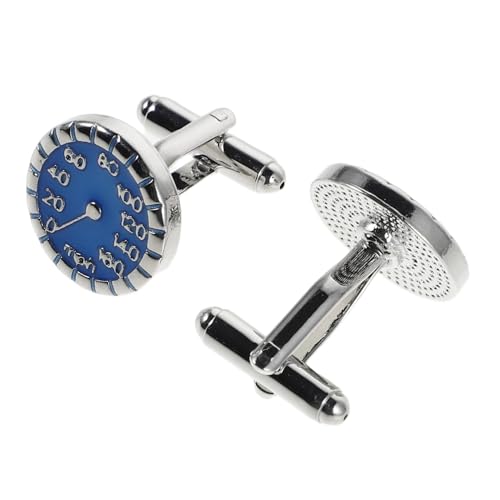 ROMISBABA Herren Manschettenknöpfe Speedometer Design Kratzfest Leicht Anzug Hochzeit Business Party Accessoires für Formelle Hemden von ROMISBABA