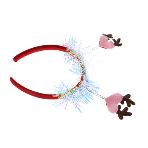 ROMISBABA Hirschgeweih Stirnband Weihnachtsgeweih Haarband Herz Elchgeweih Stirnband von ROMISBABA