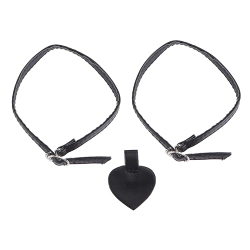 ROMISBABA High Heels Schnürsenkel Elastisch Abnehmbar Anti lose Schuhriemen für Damen High Heel Schuhe PU Material Hautfreundlich Schwarz Komfort Stil von ROMISBABA