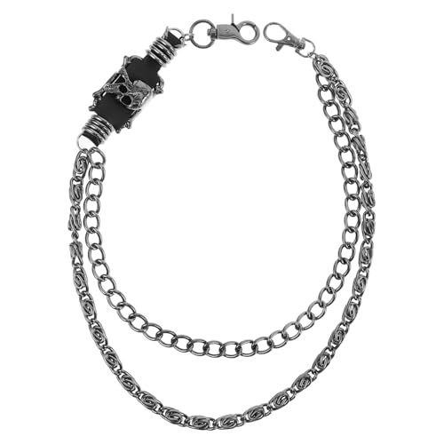 ROMISBABA Kette Für Jeans Modeaccessoire Aus Metall Taillenketten Für Männer Und Frauen Gothic-hosen-dekor Flexibler Einsatz Bei Jeans Und Freizeitbekleidung von ROMISBABA