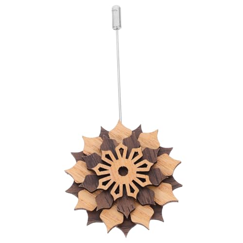ROMISBABA Holz Blume Anstecknadel für Herren Boutonniere für Anzug für Hochzeiten Partys und Besondere Anlässe und Elegant Einzigartiges Design von ROMISBABA
