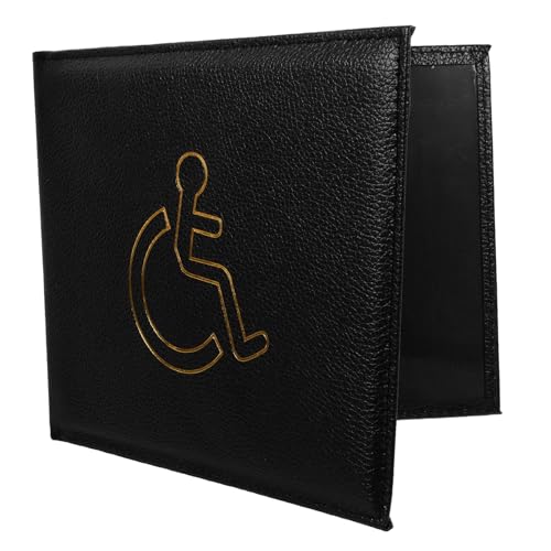 ROMISBABA Id-Fall Schild RFID Halter Passieren Schlanke Geldbörse Stand Abzeichen Tasche Schlüssel Kredit Name Handyband Karte Herren Geldbörse Entlüften Karabiner Kette Einziehbar Pu Black von ROMISBABA