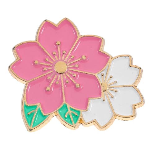 ROMISBABA Japanische Kirschblüten Brosche Emaille Pin Resistente Oberfläche Vielseitiges Modeaccessoire Süße Blume Design Für Damen Hanfu Party Dekoration von ROMISBABA