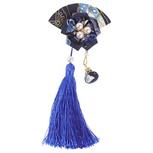 ROMISBABA Japanischer Haarklammer mit Quaste Traditioneller Kopfschmuck für Damen für Hochzeiten Festivals und Cosplay Elegant und Auffällig Passend zu Kimono und Outfit von ROMISBABA
