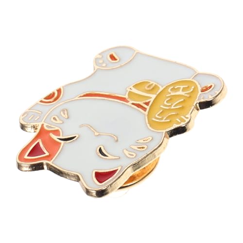 ROMISBABA Japanischer Stil Cat Brooch Glückskatze Anstecknadel Cartoon Pin für Jacken Hemden Taschen Niedlicher Japanischer Glücksbringer Fest Fixierbarer Modischer Anstecker für Damen von ROMISBABA