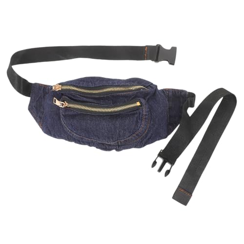 ROMISBABA Jeans Hüfttasche Brusttasche Jeans Tasche Damen Gürtel Gekreuzte Bauchtasche Damentaschen Für Frauen Hüfttasche Stoff Umhängetasche von ROMISBABA