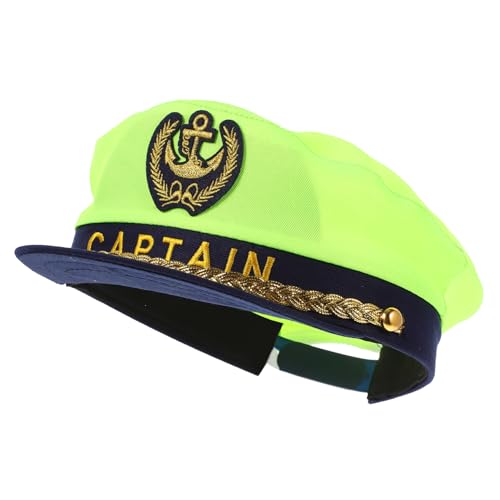 ROMISBABA Kapitänsmütze Für Damen Und Herren Matrosenhut Aus Atmungsaktivem Polyester Verstellbar Für Cosplay Und Bootfahren Kostümzubehör Für Partys Und Yachten von ROMISBABA