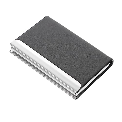 ROMISBABA Kartenhalter aus Leder mit RFID Schutz PU Visitenkartenetui für Kreditkarten und Ausweise Multifunktionale Aufbewahrungstasche für Männer und Frauen Tragbar von ROMISBABA