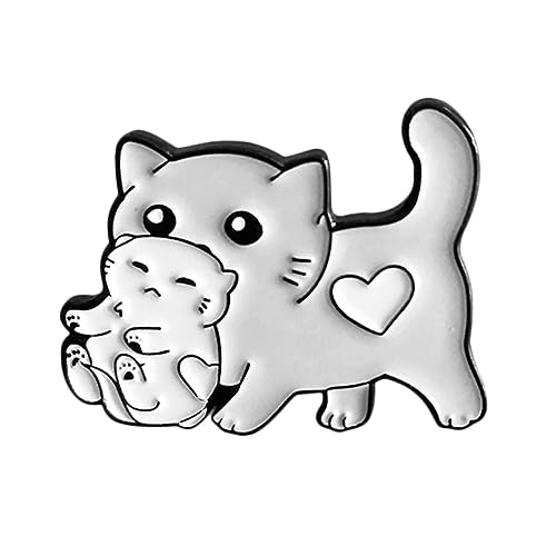 ROMISBABA Kleine Cartoon Katzenbrosche Aus Legierung Niedliche Tierbrosche Für Taschen Kleidung Und Jeans Leicht Und Langlebig von ROMISBABA