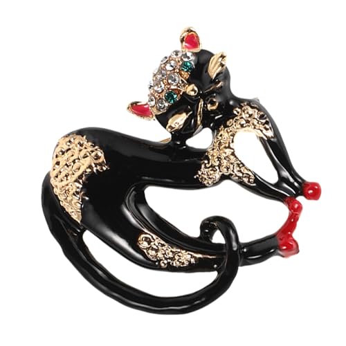 ROMISBABA Katzenbrosche aus robustem Legierungsmetall Niedliches Tier Design Vielseitiges Mode Accessoire für Damen für Anzüge Hemden Partys und besondere Anlässe von ROMISBABA