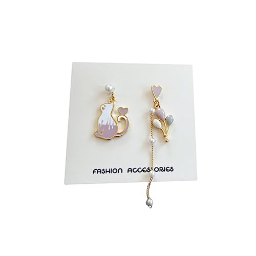 ROMISBABA Katzenohrringe Zubehör Hallo Perle Frauen Ohrclip Rosa ROMISBABA Katzenohrringe Zubehör Hallo Perle Frauen Ohrclip Rosa von ROMISBABA