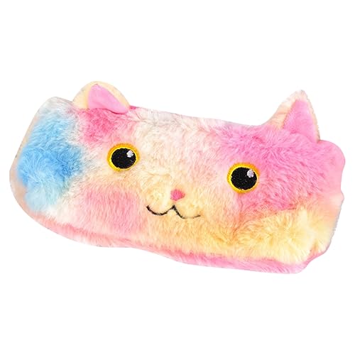 ROMISBABA Kawaii Plüsch Federmäppchen Für Mädchen Cute Pencil Case Für Schule Büro Großer Für Stifte Radierer Niedlicher Katzen-Design Für Schüler Studenten von ROMISBABA