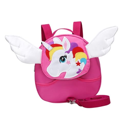 ROMISBABA Kinderrucksack Mit Anti-Verlust- Verstellbare Schultergurte Geeignet Für Frühe Pinker Cartoon-Rucksack Für Jungen Und Mädchen Und Für Alltag von ROMISBABA