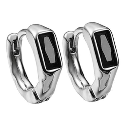 ROMISBABA Stilvolle Metall-creolen Für Herren Huggie-ohrschmuck Passend Für Alltag Und Besondere Anlässe von ROMISBABA
