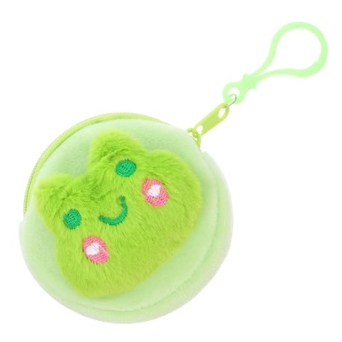 ROMISBABA Kleine Plüsch Geldbörse Frosch Design Weiches Material Leicht Tragbar Multifunktional Für Münzen Schlüssel Ohrhörer Mädchen Geschenk von ROMISBABA