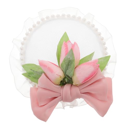 ROMISBABA Kompakter Lolita Mini-hut Haaraccessoire Für Frauen Elegantes Und Süßes Design Vielseitig Einsetzbar Für Lolita-mode Und Cosplay Mit Perlen-haarteil von ROMISBABA