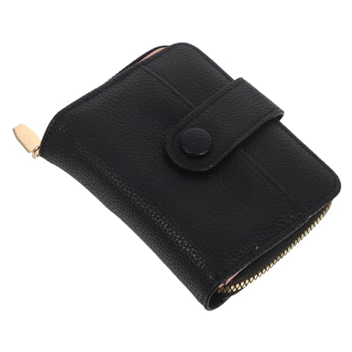 ROMISBABA Kompaktes Kartenetui mit RFID-Schutz Litchi Genarbtes Pu-Material Großes Fassungsvermögen Multifunktionaler Organizer für Karten und Dokumente Stilvoller Minimalistischer von ROMISBABA