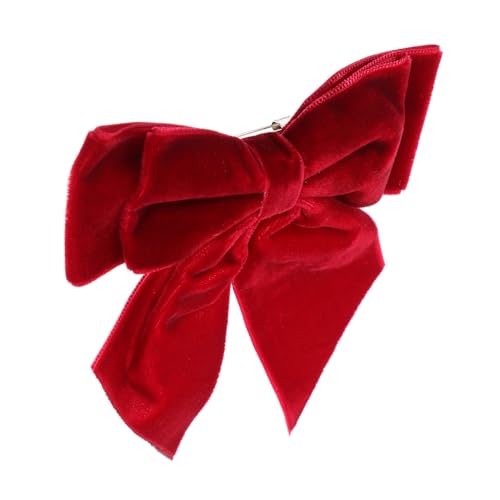ROMISBABA Frauen Brosche Mit Großem Schleifen-design Eleganter Anstecknadel Für Partys Hochzeiten Und Formelle Anlässe Aus Leichtem Strapazierfähigem Weinrot von ROMISBABA