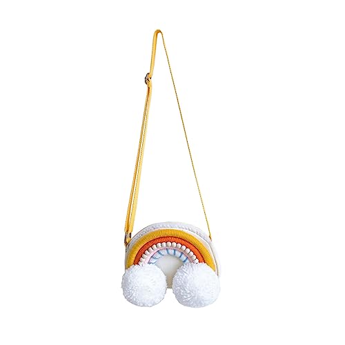 ROMISBABA Kreative Geldbörse Crossbody Regenbogen Design Leicht Tragbar für Kleinkinder zur Aufbewahrung von Süßigkeiten Münzen Karten Perfektes von ROMISBABA
