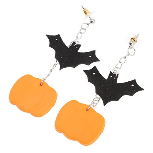ROMISBABA Kreative Halloween Ohrringe Dangle Stil Kürbis Fledermaus Design Leicht und Langlebig für Kostümzubehör und Party ROMISBABA Kreative Halloween Ohrringe Dangle Stil Kürbis Fledermaus Design Leicht und Langlebig für Kostümzubehör und Party von ROMISBABA