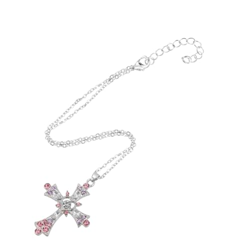 ROMISBABA Kreuz Halskette Mit Anhänger Für Damen Aus Stilvolle Kreuzkette Geeignet Für Partys Fotos Und Alltag von ROMISBABA