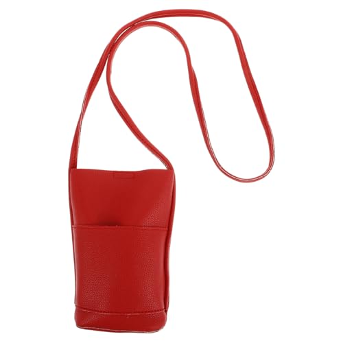 ROMISBABA Kreuzbody Handy Tasche für Damen Mini Umhängetasche mit Mehreren Fächern Stilvolles Kleines Portemonnaie für Handy und Essentials Elegantes Design Rot für von ROMISBABA