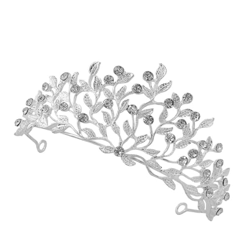 ROMISBABA Braut Haarband Mit Strass Elegantes Hochzeitsstirnband Für Braut Und Brautjungfern Vielseitiges Headpiece Für Hochzeiten Und Geburtstagsfeiern Silberne Krone Leicht Und Bequem von ROMISBABA