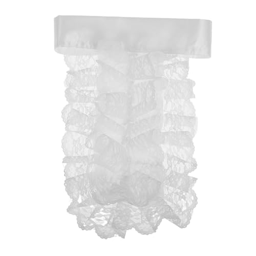 ROMISBABA Abnehmbarer Spitzenkragen Für Damen Weißer Kragen Halsrüsche Kragen Für Damen Vintage-clownkostüm Vintage-kleidung Zubehör Für Halloween Cosplay Party von ROMISBABA