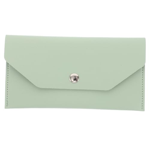 ROMISBABA Lange Pu- Geldbörse Für Damen Robustes Minimalistisches Design Kompakt Und Leicht Als Cash Wallet Und Münzfach Organizer Für Geld Und Karten Wassergrün von ROMISBABA