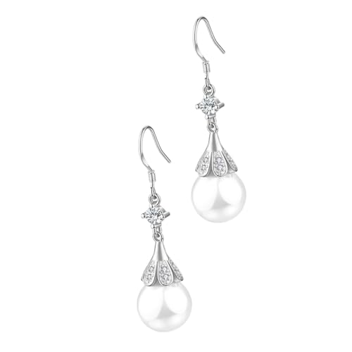 ROMISBABA Lange Stilvolle Perlenohrringe Damen Ohrstecker Silberlegierung Leicht Elegant Modisch Vielseitig Kombinierbar für Alltag Party Fest ROMISBABA Lange Stilvolle Perlenohrringe Damen Ohrstecker Silberlegierung Leicht Elegant Modisch Vielseitig Kombinierbar für Alltag Party Fest von ROMISBABA