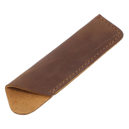 ROMISBABA Leder Stiftetui Handgemacht Vintage Multi Funktions Stifthalter aus Rindsleder Schutzhülle für Stifte Aufbewahrungstasche für Büro Schule und Zuhause von ROMISBABA