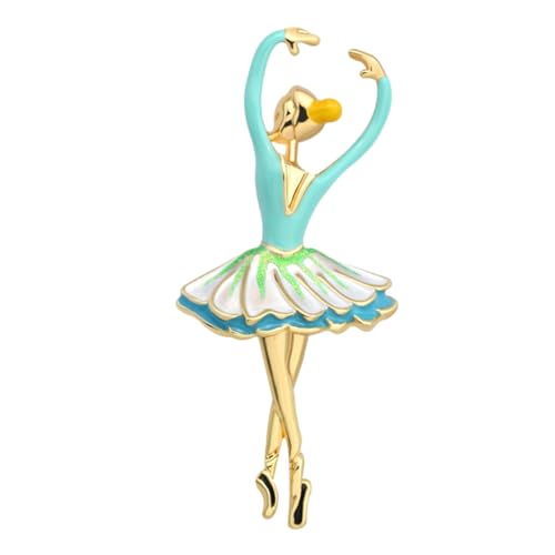 ROMISBABA Legierung Ballett Mädchen Brosche mit Zirkonia Strass Leichtes Modeaccessoire für Kleidung Rucksäcke Hüte und Dekoration Vielseitig für Damen und Kreatives von ROMISBABA