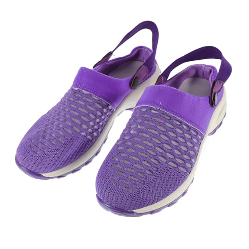 ROMISBABA Leichte Atmungsaktive Damensandalen mit Mesh Obermaterial Stoßdämpfender Luftpolster Sohle Hautfreundlich und Rutschfest für Alltag Reisen und Freizeit von ROMISBABA