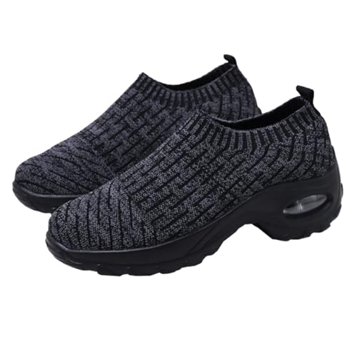 ROMISBABA Leichte Atmungsaktive Sportschuhe Damen Federnde Dämpfung rutschfest Modische Sneaker Bequeme Freizeitschuhe für Frühling und Herbst Schwarz ROMISBABA Leichte Atmungsaktive Sportschuhe Damen Federnde Dämpfung rutschfest Modische Sneaker Bequeme Freizeitschuhe für Frühling und Herbst Schwarz von ROMISBABA