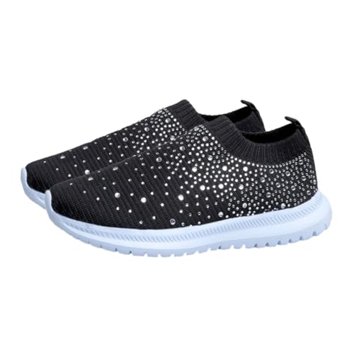 ROMISBABA Leichte Damen Sportschuhe mit Stabilem Absatz Atmungsaktive Netzstoff Sneaker für Sommer rutschfest Modisch und Vielseitig für Freizeit und Sport Geeignet von ROMISBABA